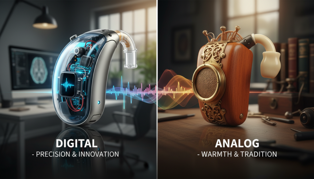 analog digital hearing sound quality
