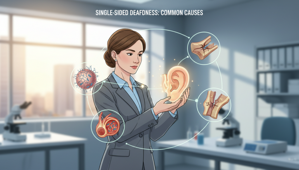 common causes of single-sided deafness
