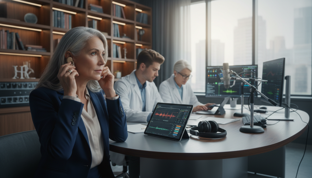 monitoring hearing sounds and communication monitoring hearing sounds and communication