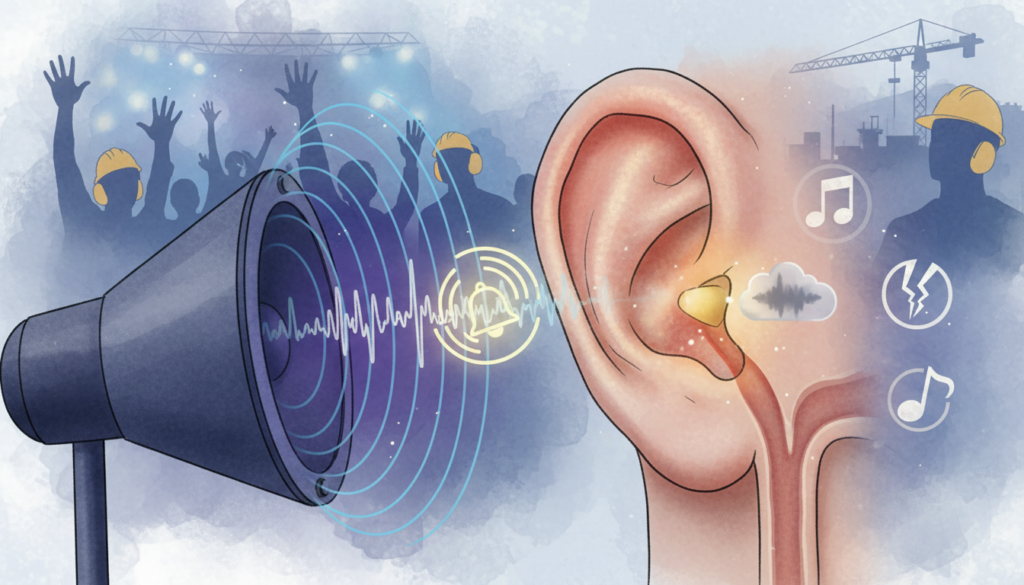 noise-induced hearing damage indicators